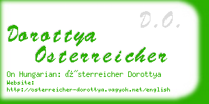 dorottya osterreicher business card